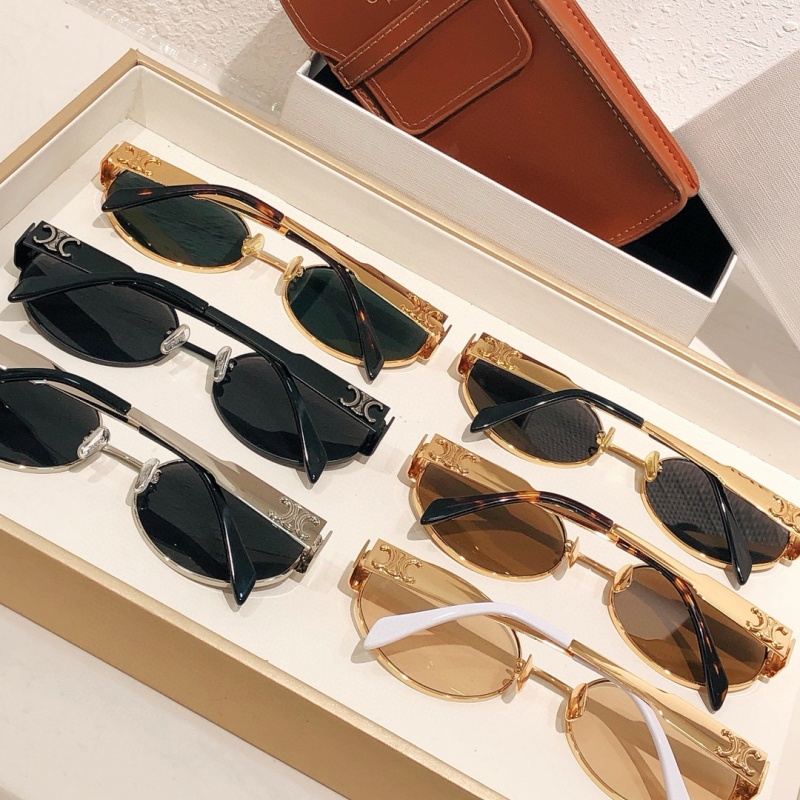 Celine Солнцезащитные очки Triomphe - Black / Silver