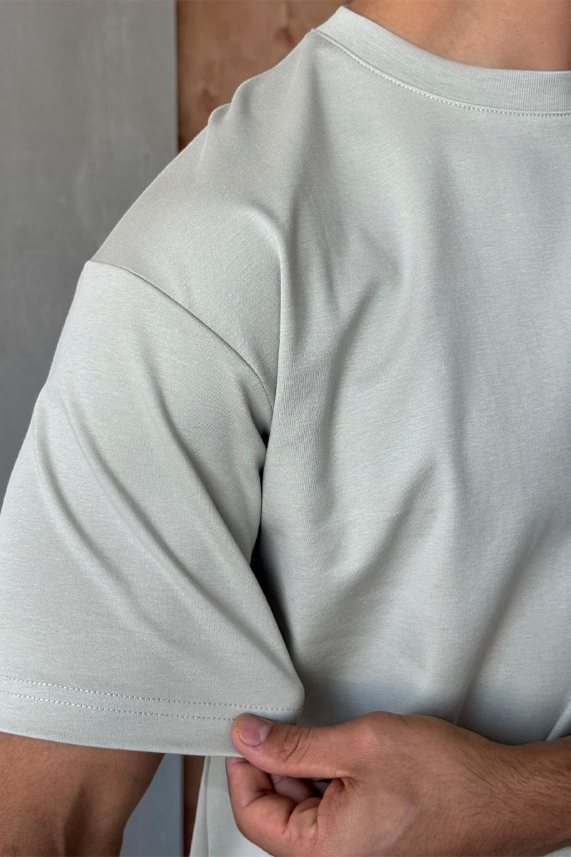 Y-3 Yohji Yamamoto Мужская бежевая футболка 