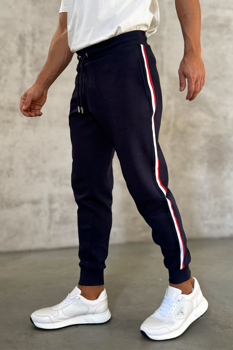 Moncler Тёмно-синий спортивный костюм logo-patch