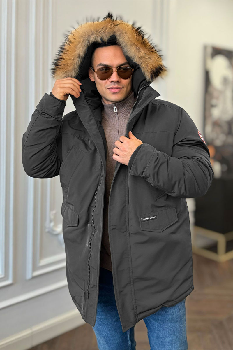 Canada Goose Утеплённая парка Langford - Grey 