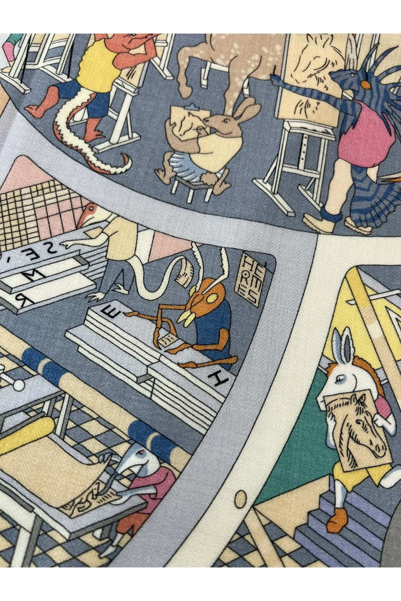 Hermes Платок Academia Hippica premium 140x140 см