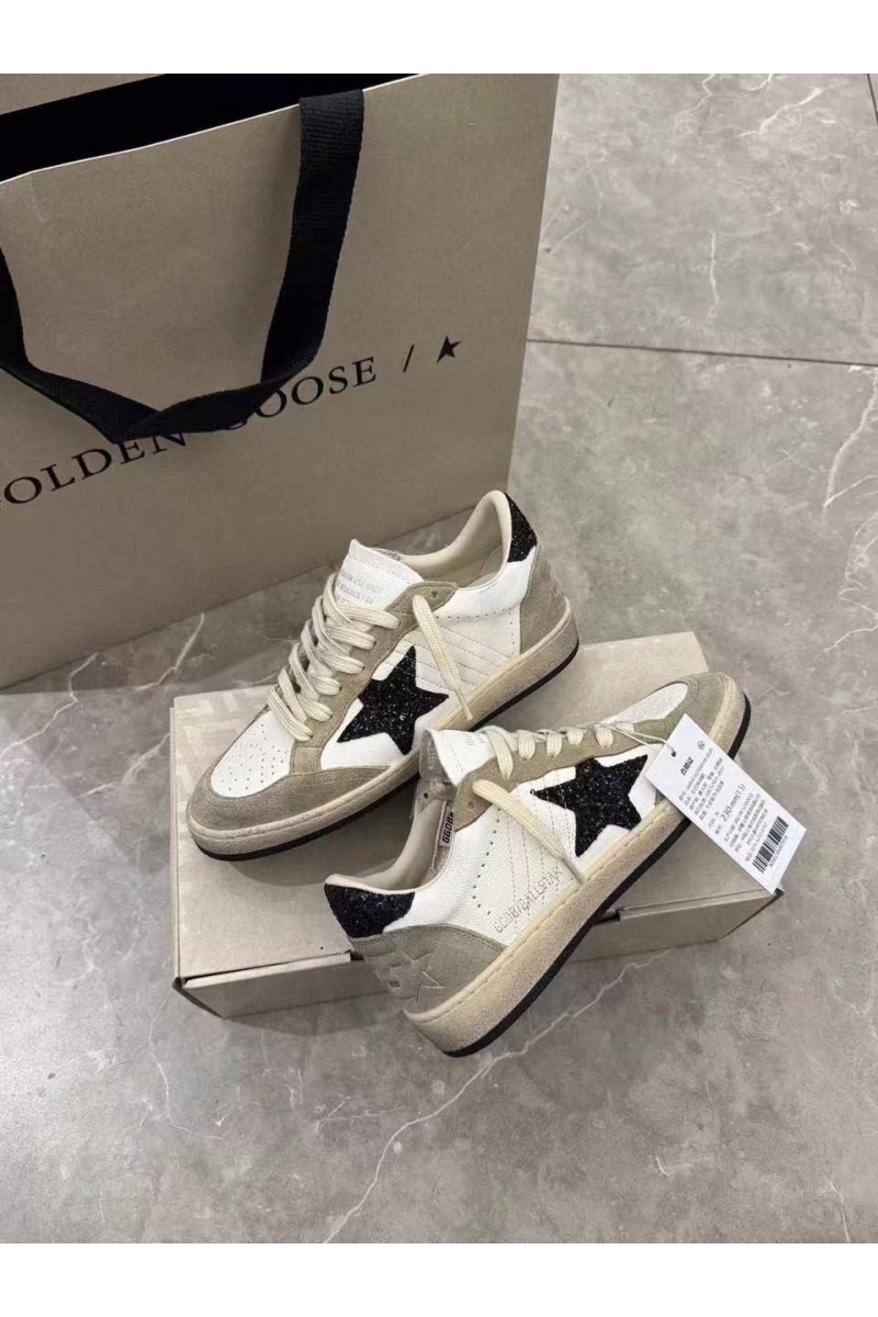 Designer Clothing Женские кожаные кроссовки Golden Goose Super Star premium
