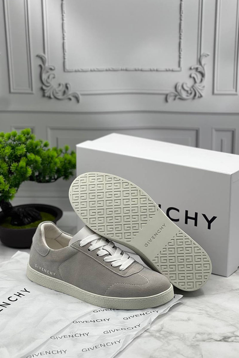 Givenchy Мужские замшевые кроссовки Town - Grey