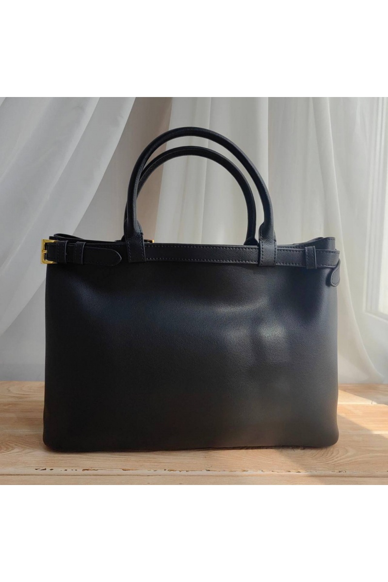 Prada Женская кожаная сумка Buckle 35x25 см (2 расцветки)