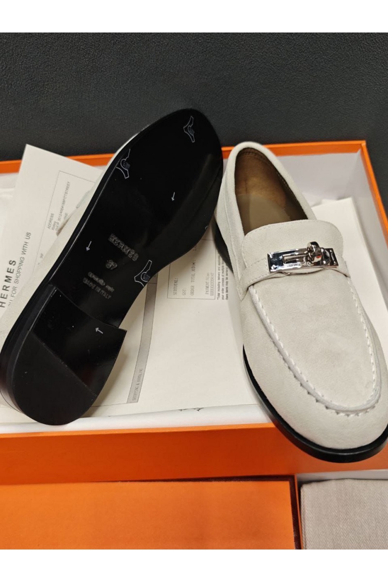 Hermes Женские замшевые лоферы 