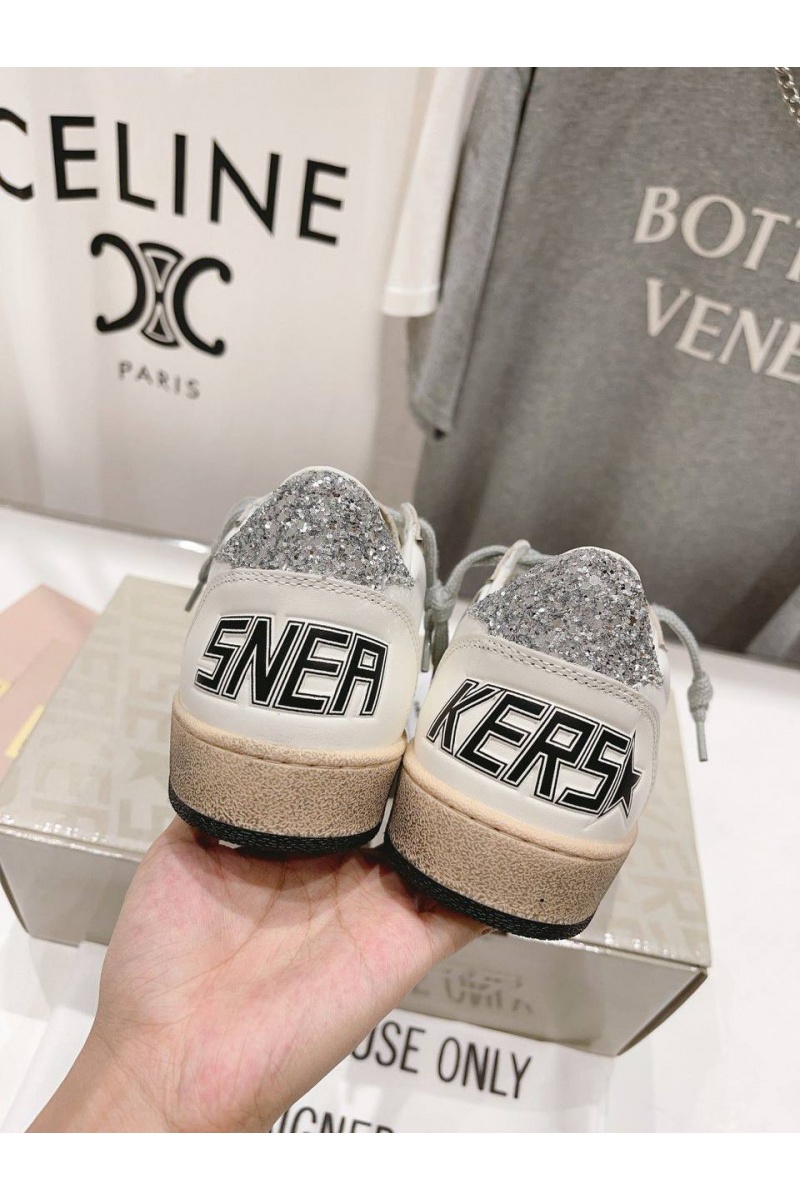 Designer Clothing Женские кожаные кроссовки Golden Goose Super Star premium