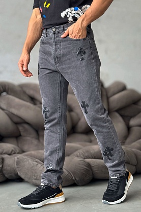 Мужские джинсы multi-patch - Black Washed