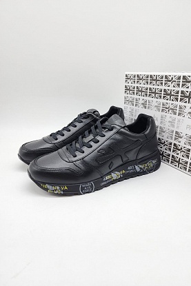 Кожаные кроссовки Mick - Black