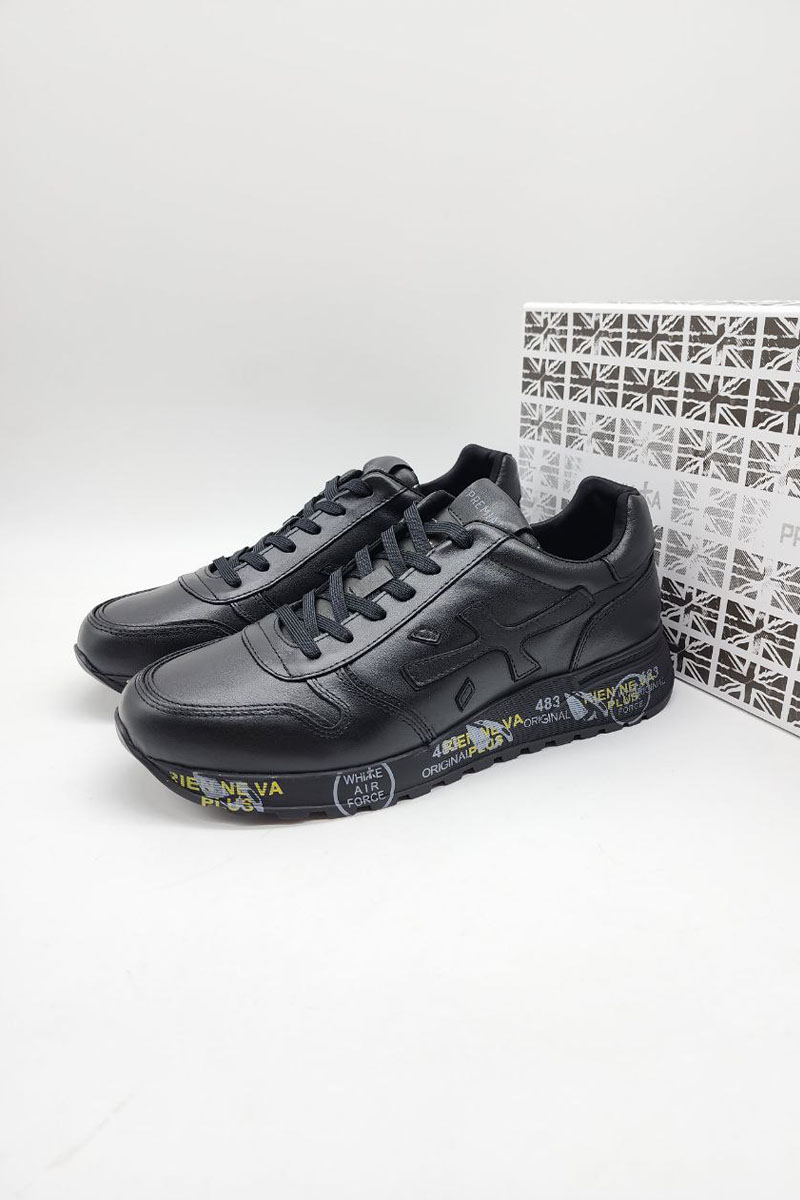 Premiata Кожаные кроссовки Mick - Black