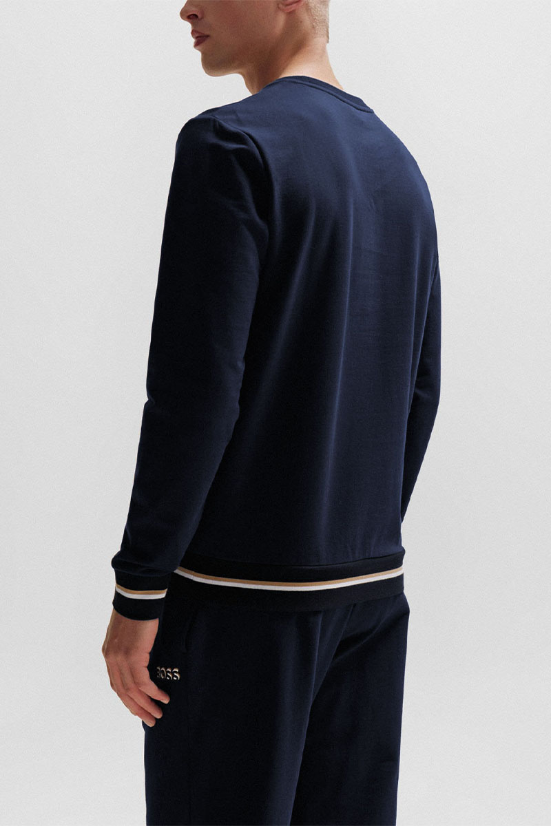 Hugо Воss Мужской тёмно-синий свитшот Iconic 