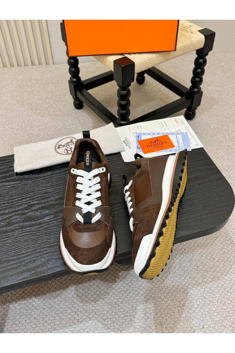 Hermes Мужские кроссовки Leader - Brown