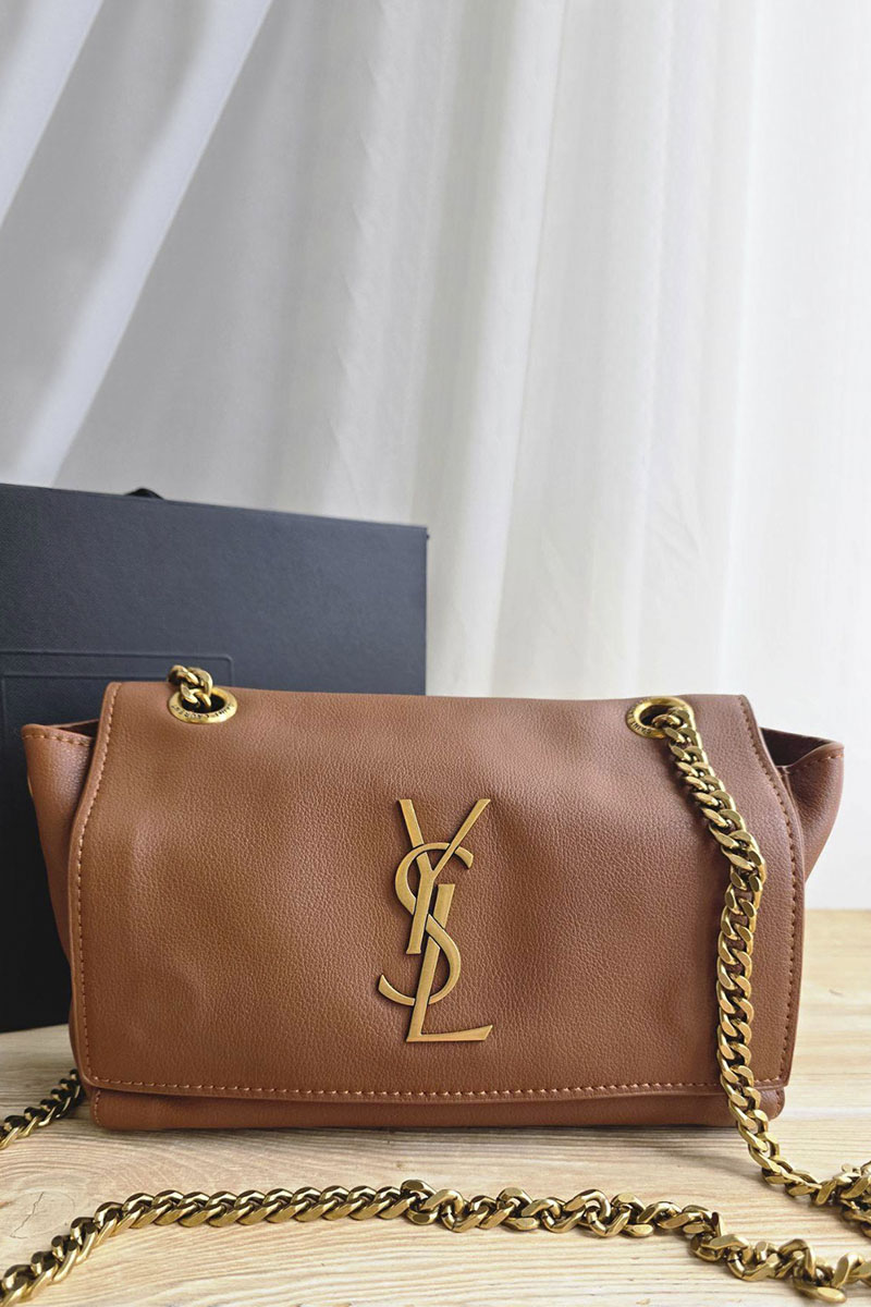 Yves Saint Laurent Кожаная сумка Kate 25x14 см