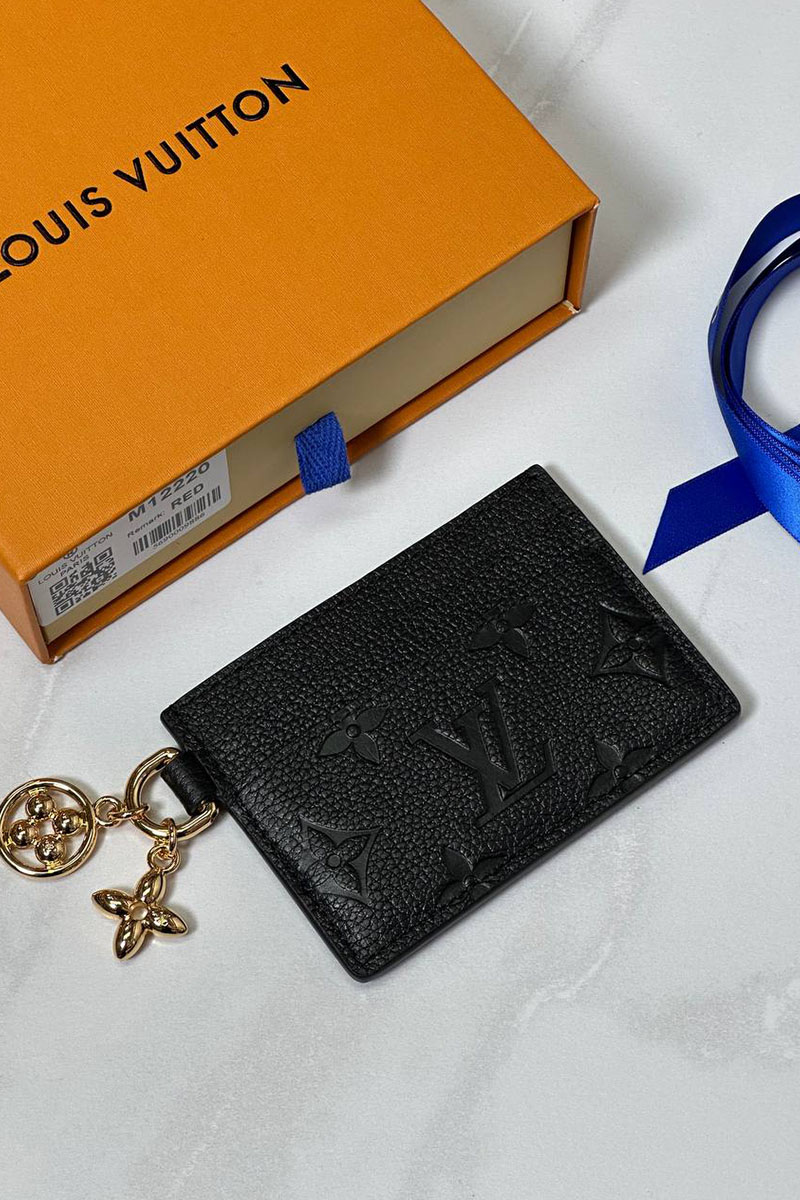 Lоuis Vuittоn Кожаный кардхолдер Charms Vivienne Premium 7.3x0.3x10.2 см