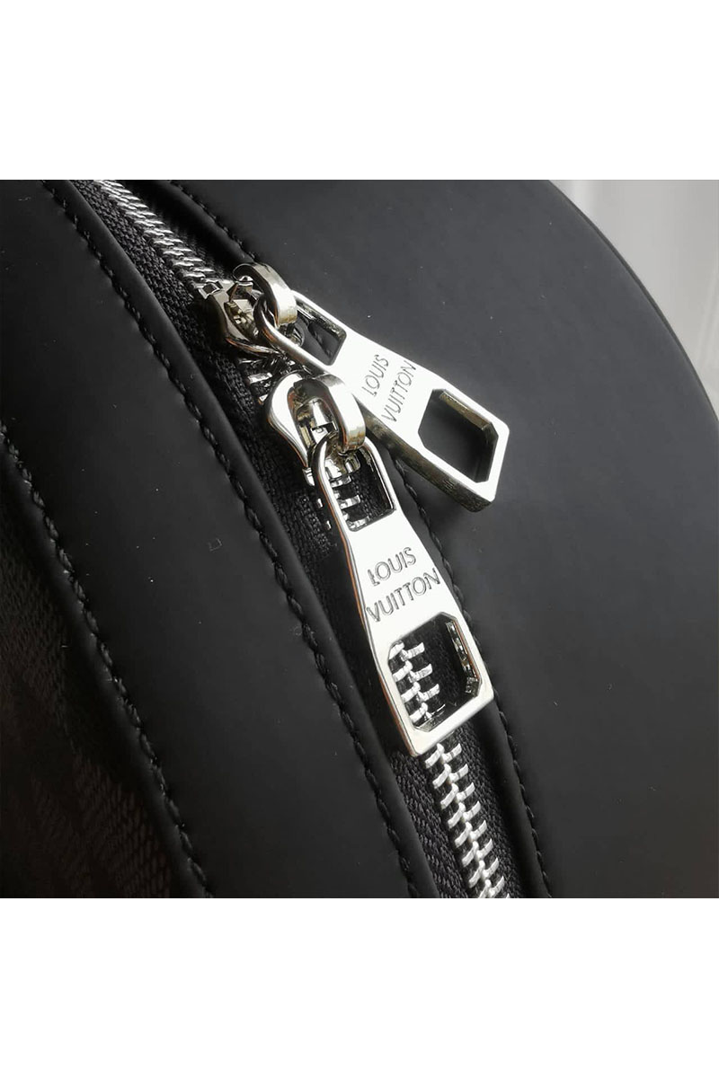 Lоuis Vuittоn Кожаный рюкзак Josh Damier Graphite 40x30 см