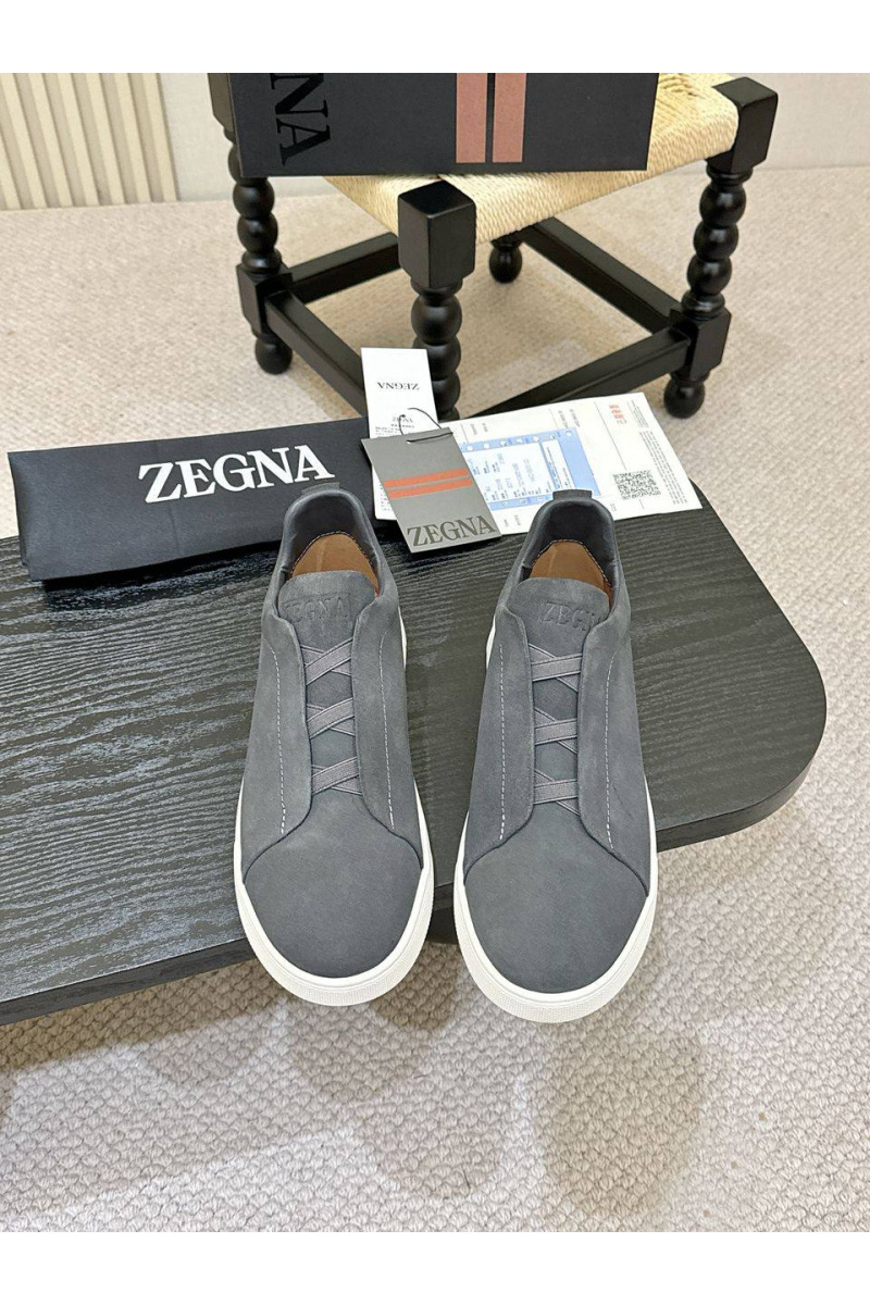 Zegna Мужские кроссовки Triple Stitch - Grey