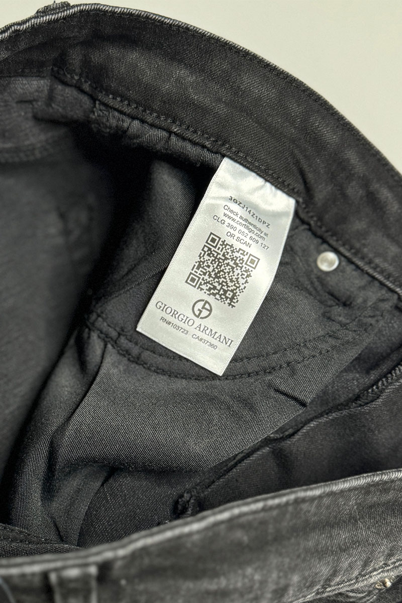 Emporio Armani EA7 Мужские чёрные джинсы