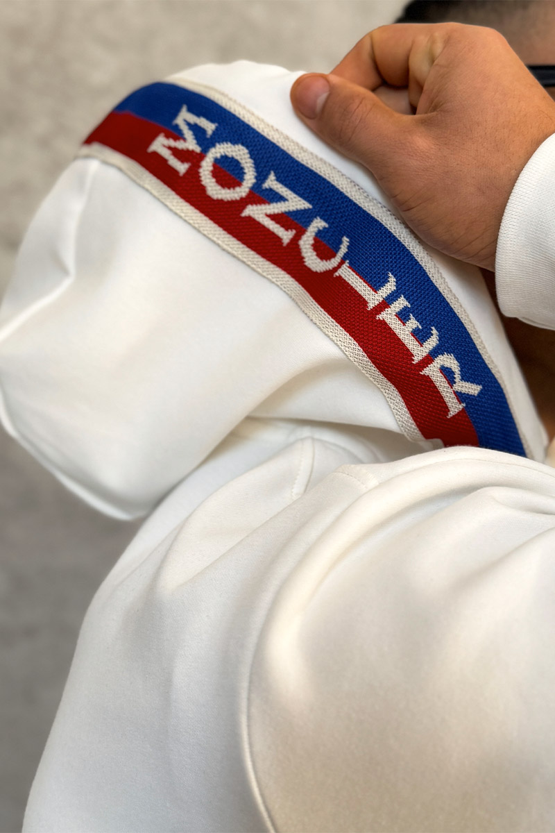 Moncler Белый спортивный костюм striped logo 