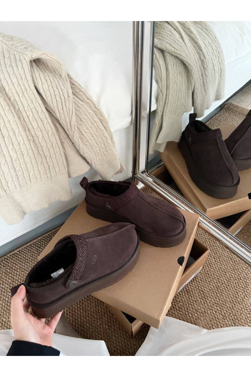 UGG Замшевые женские слиперы с мехом Lanah