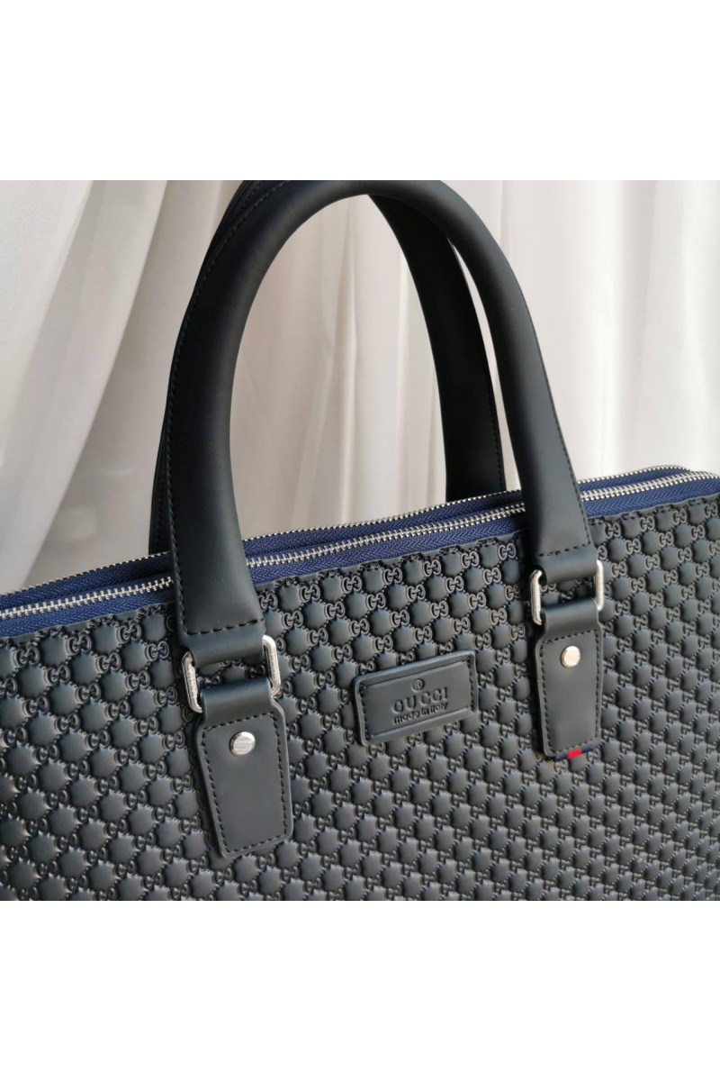 Gucci Кожаная сумка GG Supreme briefcase 38х28 см
