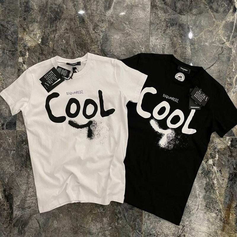 Dsquared2 Белая оверсайз футболка Cool-print