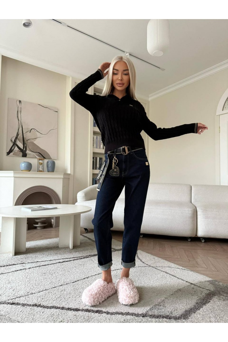 MIU MIU Женские синие джинсы 