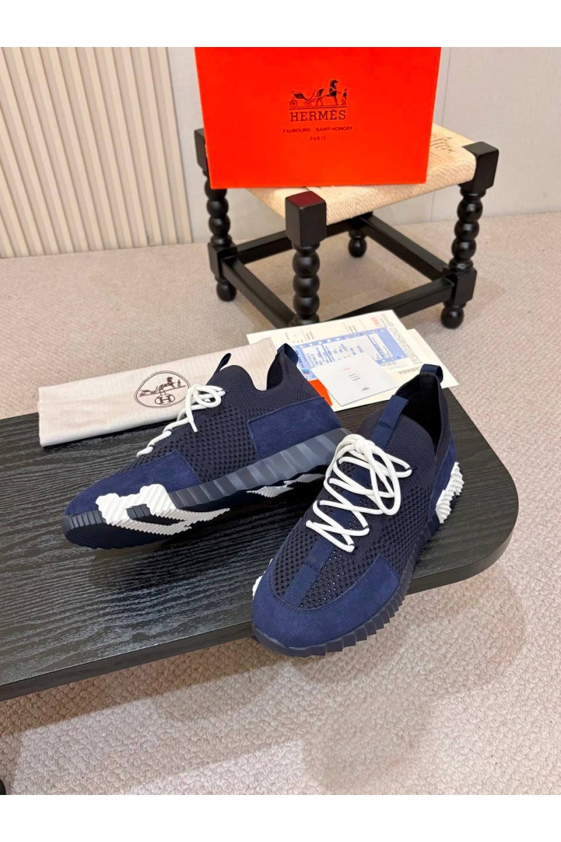 Hermes Текстильные кроссовки lift slip-on