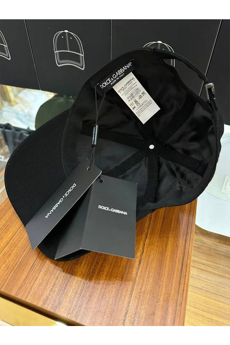 Dоlсе & Gаbbаnа Чёрная бейсболка logo-plaque