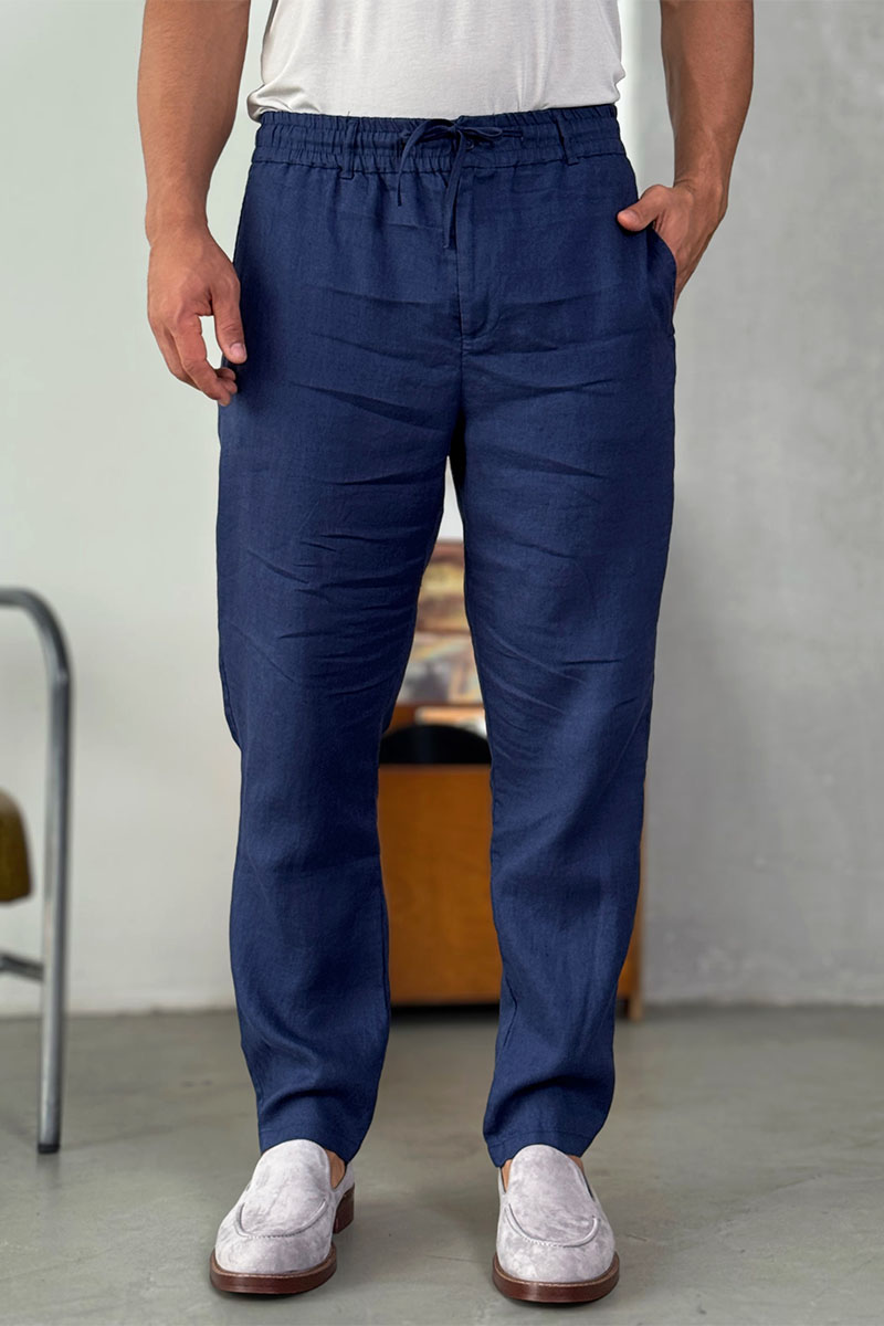 Loro Piana Мужские синие брюки