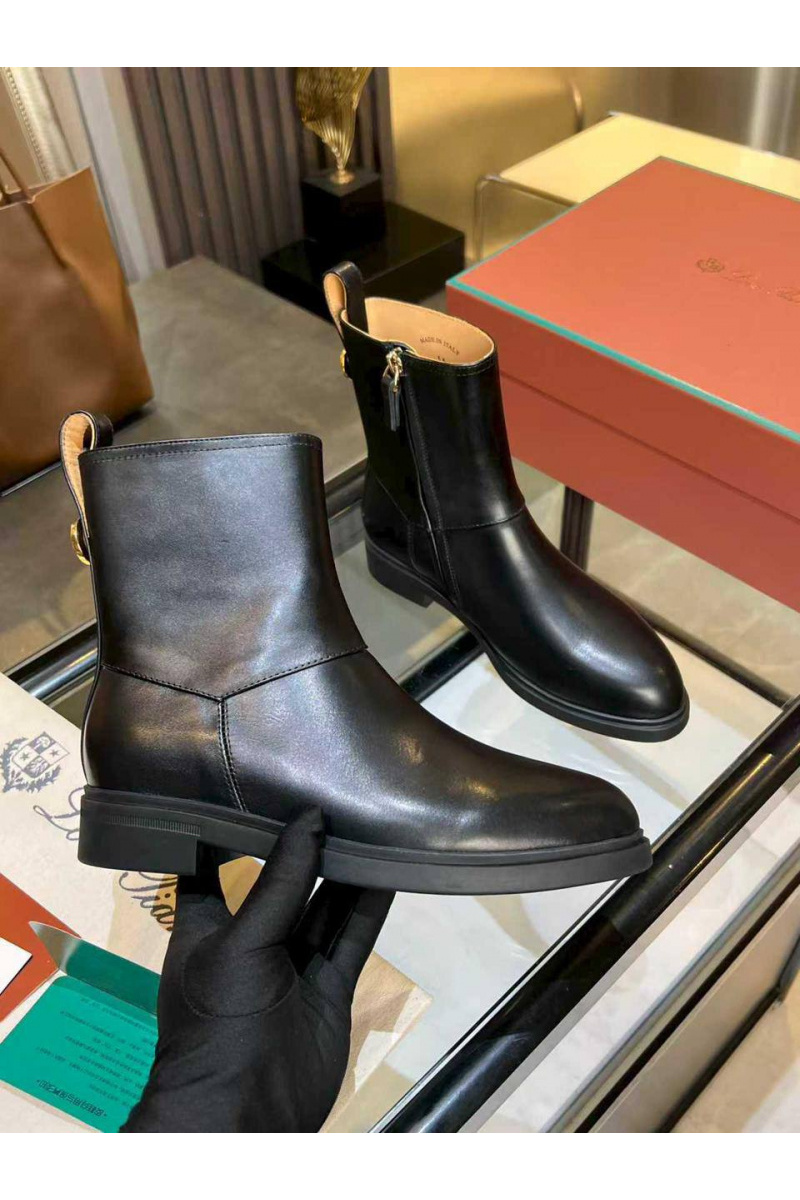 Loro Piana Женские кожаные сапоги premium - Black