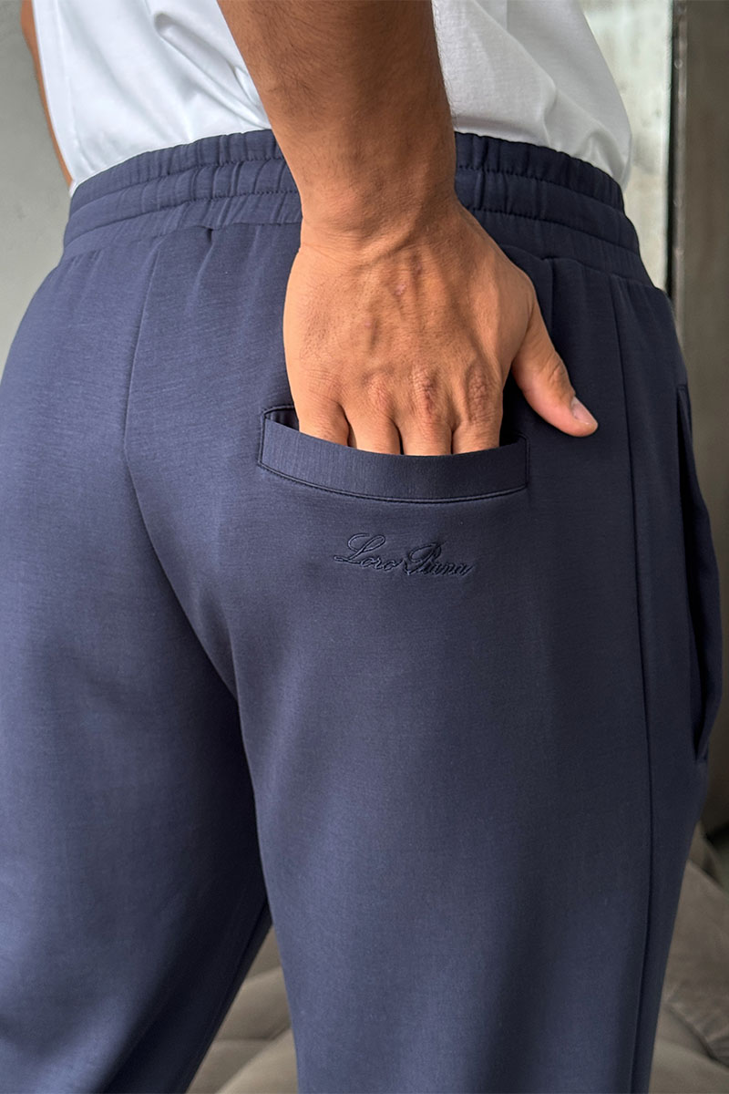 Loro Piana Тёмно-синие спортивные штаны 