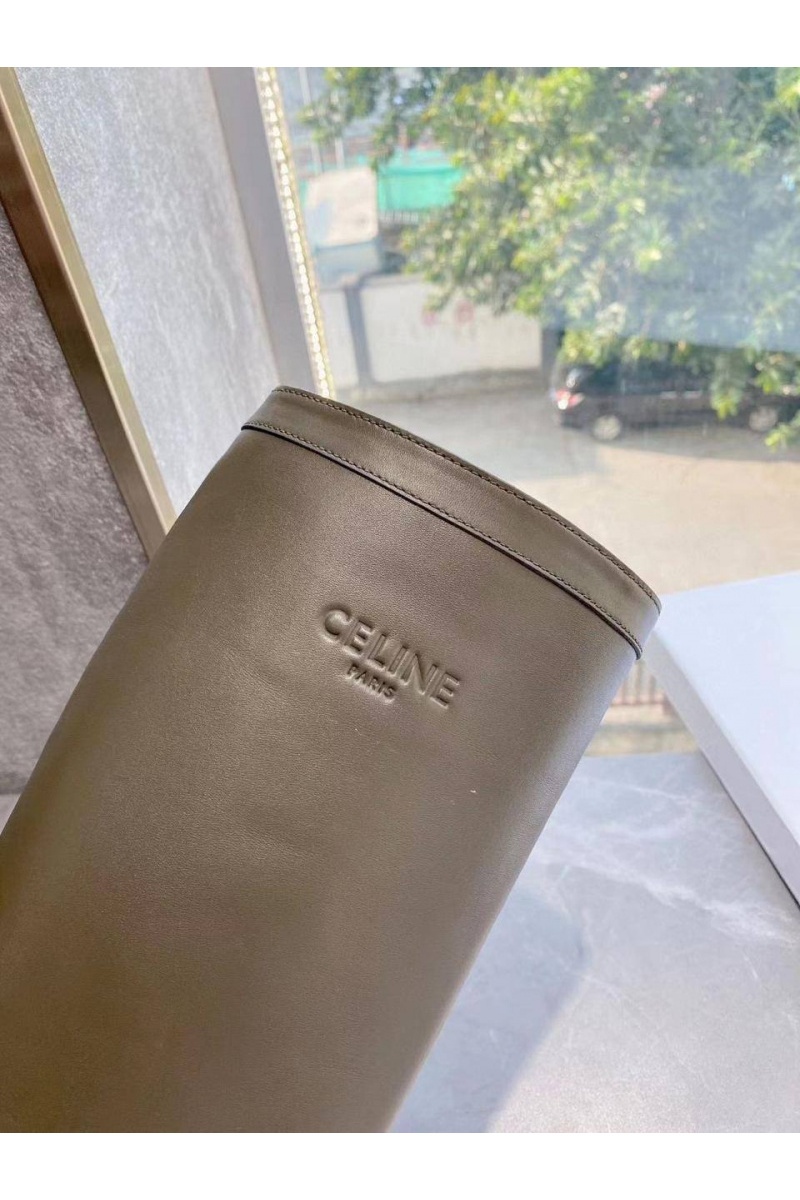 Celine Женские кожаные сапоги Premium