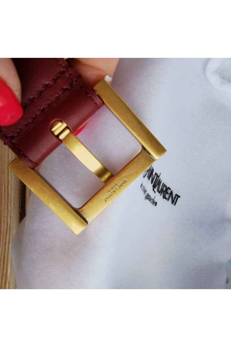 Yves Saint Laurent Кожаный ремень 5 расцветок (ширина 3 см, длина 80 / 85 см)