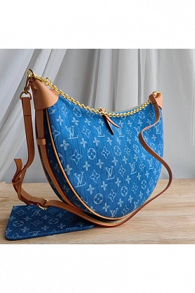 Женская сумка Loop Hobo Monogram Jeans 35x25 см
