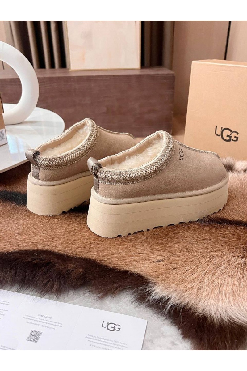 UGG Женские замшевые ботинки Tazz Platform - Beige