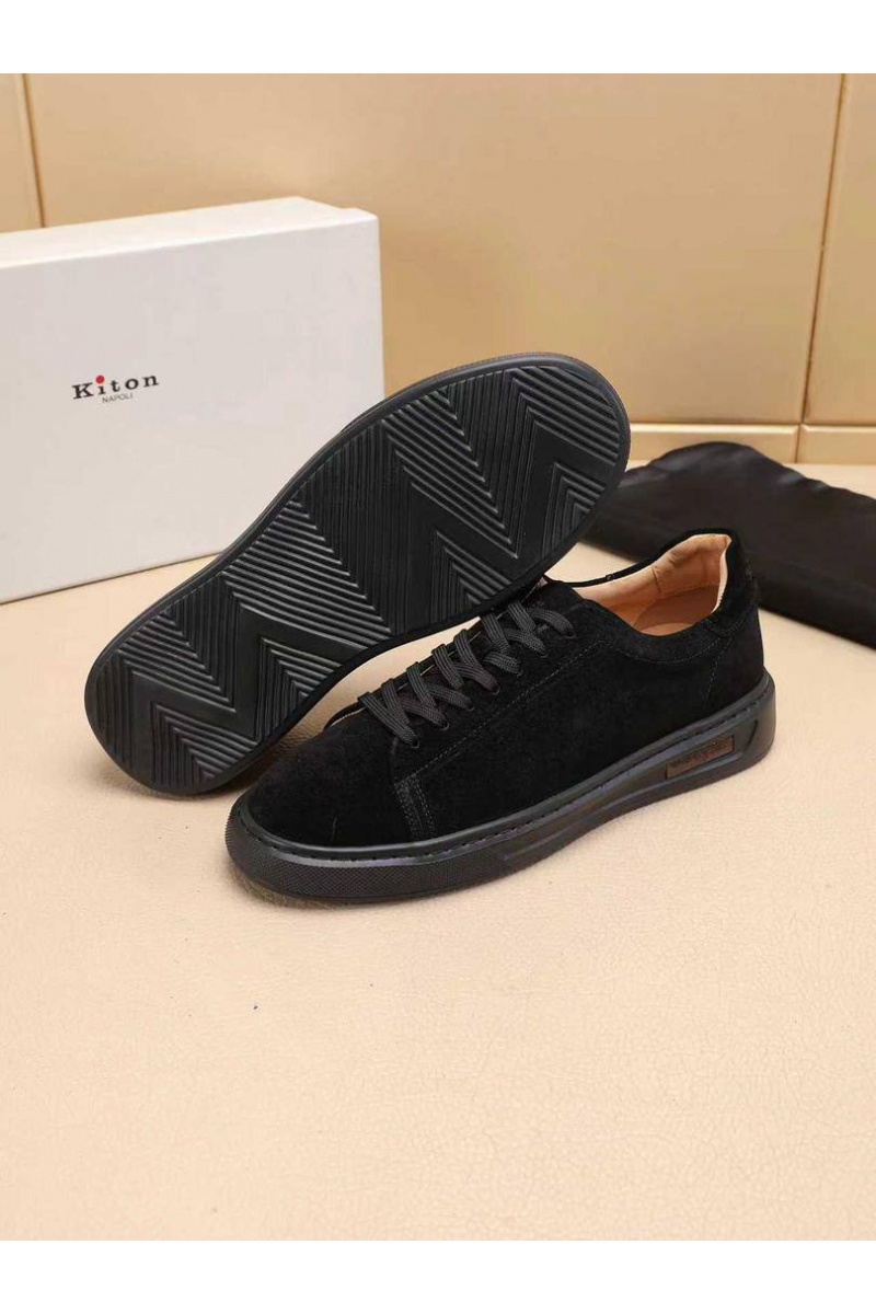 Kiton Мужские замшевые кроссовки 