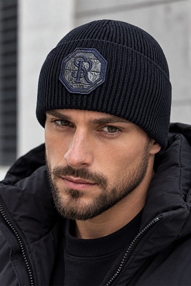 Шапка logo-embroidered - Navy