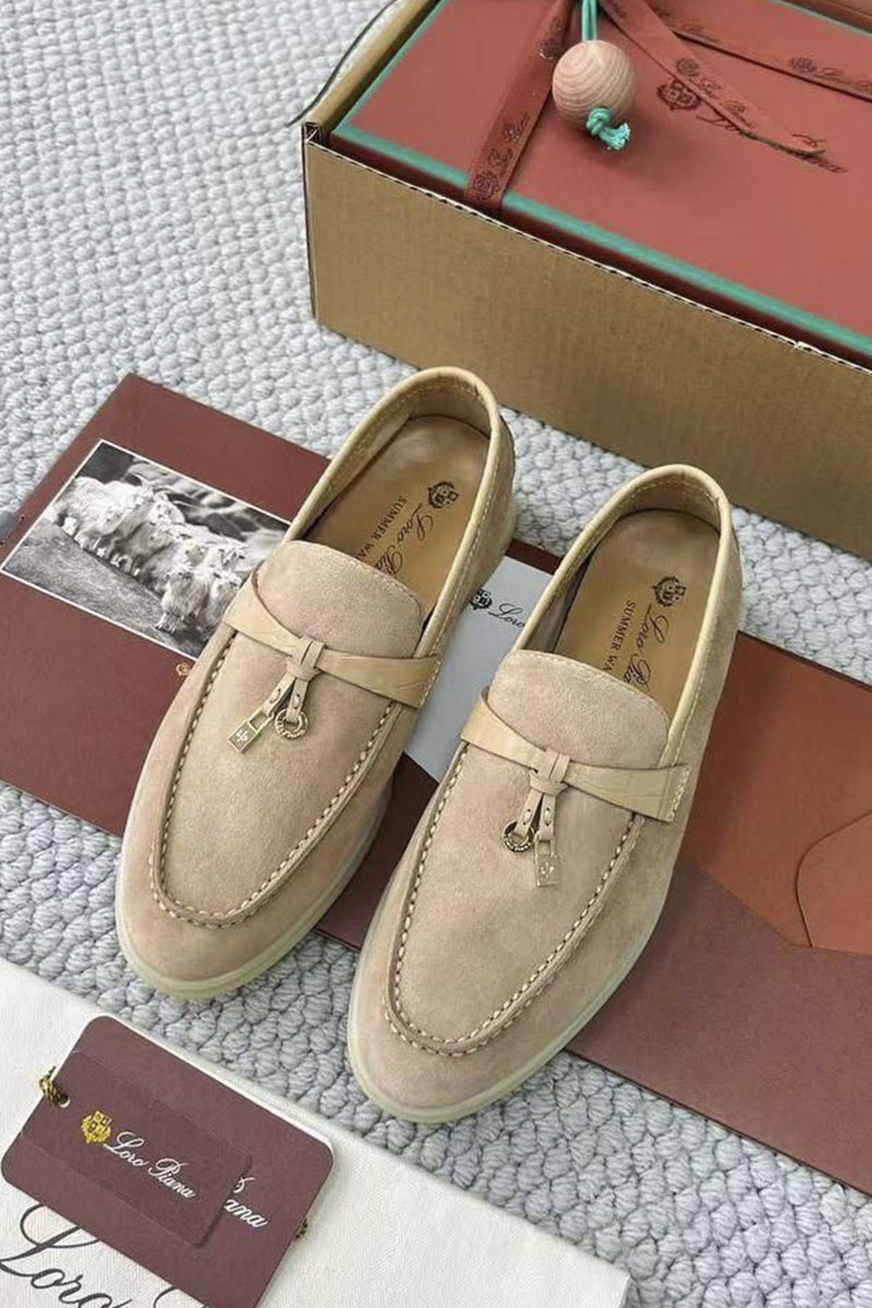 Loro Piana Женские лоферы Summer Charms Walk premium - Light Beige