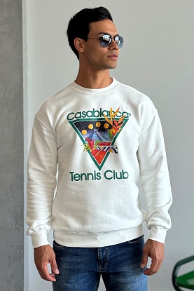 Белый свитшот tennis club 