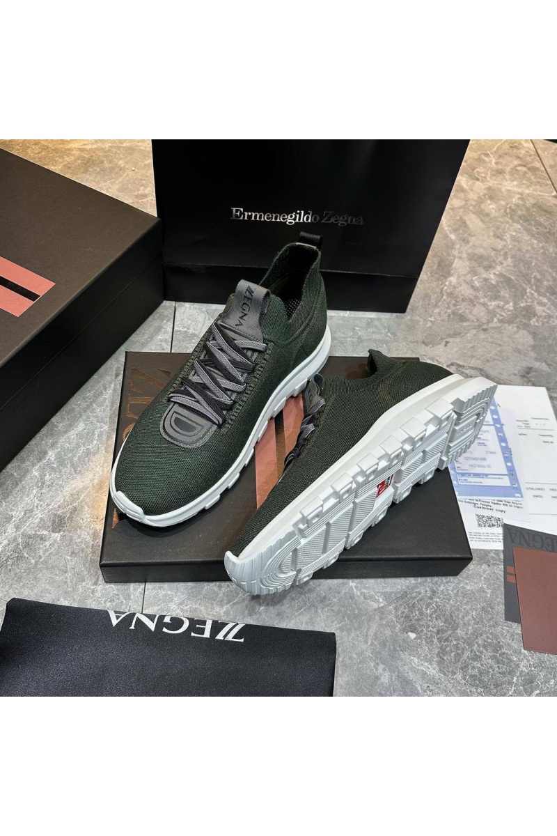 Zegna Мужские текстильные кроссовки