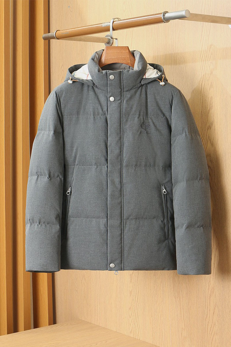 Loro Piana Мужской серый пуховик premium