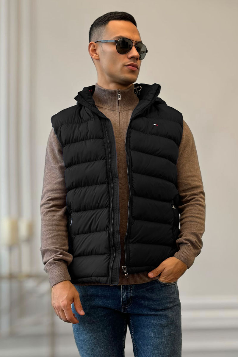 Tommy Hilfiger Чёрный жилет embroidered-logo 