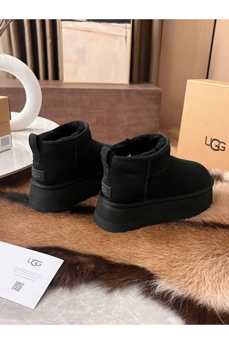 UGG Женские ботинки Classic Ultra Mini Platform - Black