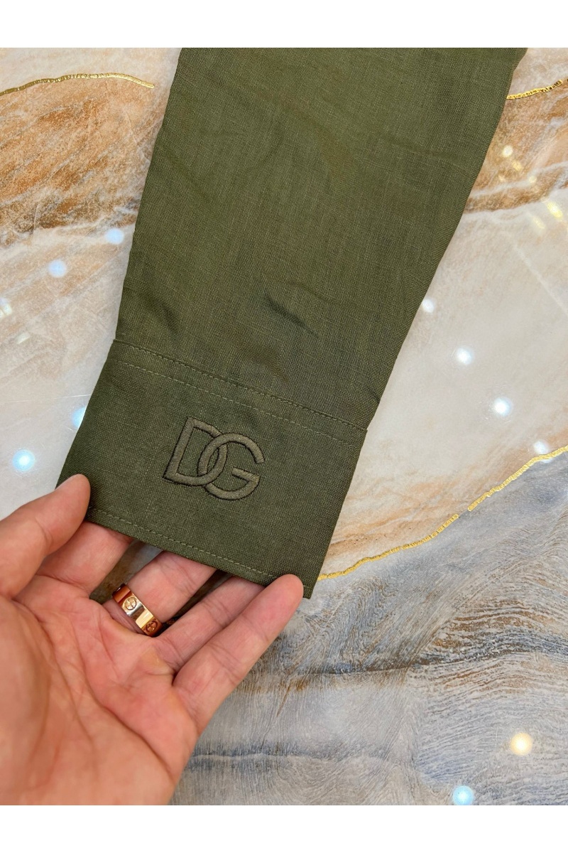 Dоlсе & Gаbbаnа Льняная рубашка Premium - Khaki