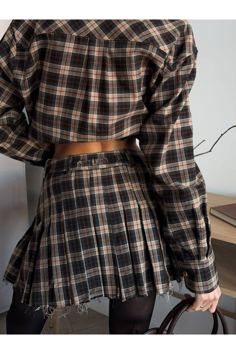 MIU MIU Женский костюм в клетку