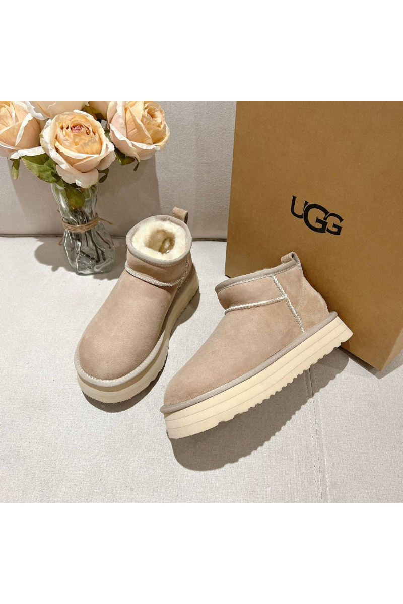 UGG Женские ботинки Classic Ultra Mini Platform - Brown