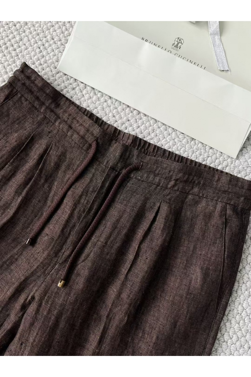 Brunеllо Сuсinеlli Льняные брюки Premium - Brown