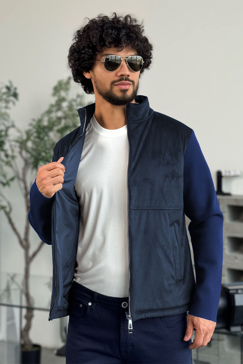 Loro Piana Мужская куртка синего цвета