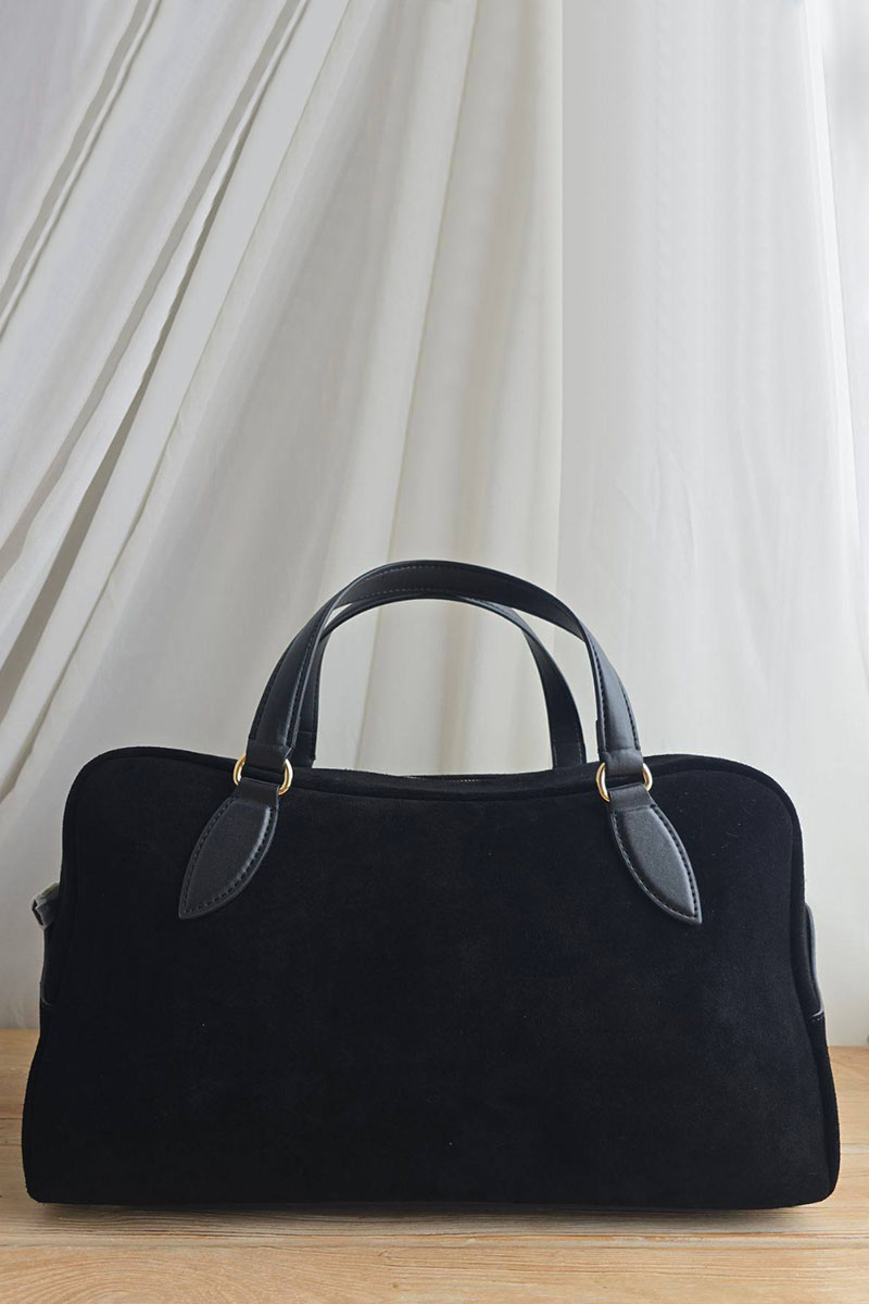 Loro Piana Замшевая сумка Medium Needle 39x23 см