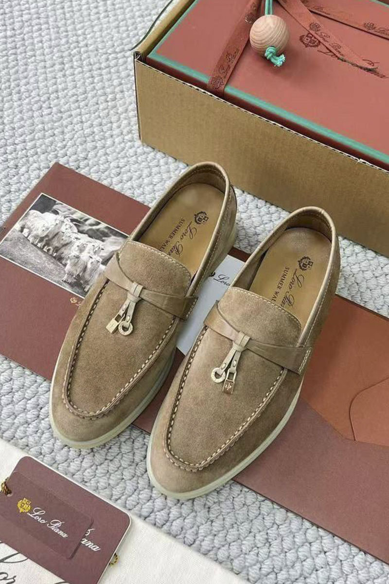 Loro Piana Женские лоферы Summer Charms Walk premium - Beige