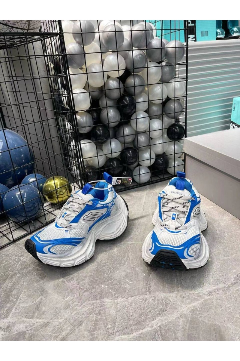Balenciaga Женские комбинированные кроссовки Women's 10XL - White / Blue